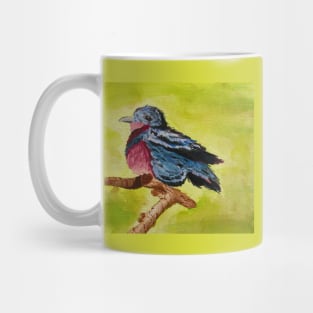 Lovely Cotinga bird watercolour painting Mug